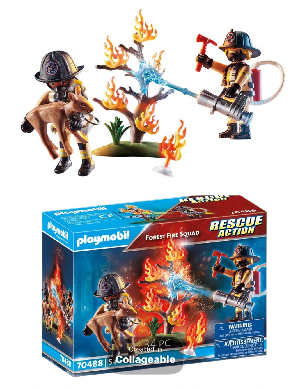 Playmobil firefighter set
